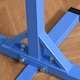 image 6 of HOMCOM 92-150Hcm Adjustable Kids Gymnastics Bar w/ Steel frame, Blue