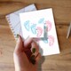 image 2 of He or She Gender Reveal Square Stickers 95mm - Sheet of 4