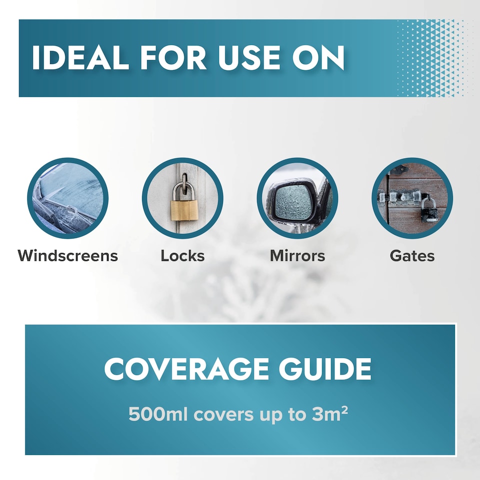 image 1 of Polar De-Icer Fast Acting Spray Prevents Refreeze | Clear | Clear | 500 ml | 1