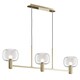 image 5 of Maytoni Vision Modern 3 Light Bar Pendant Ceiling Light Gold E14