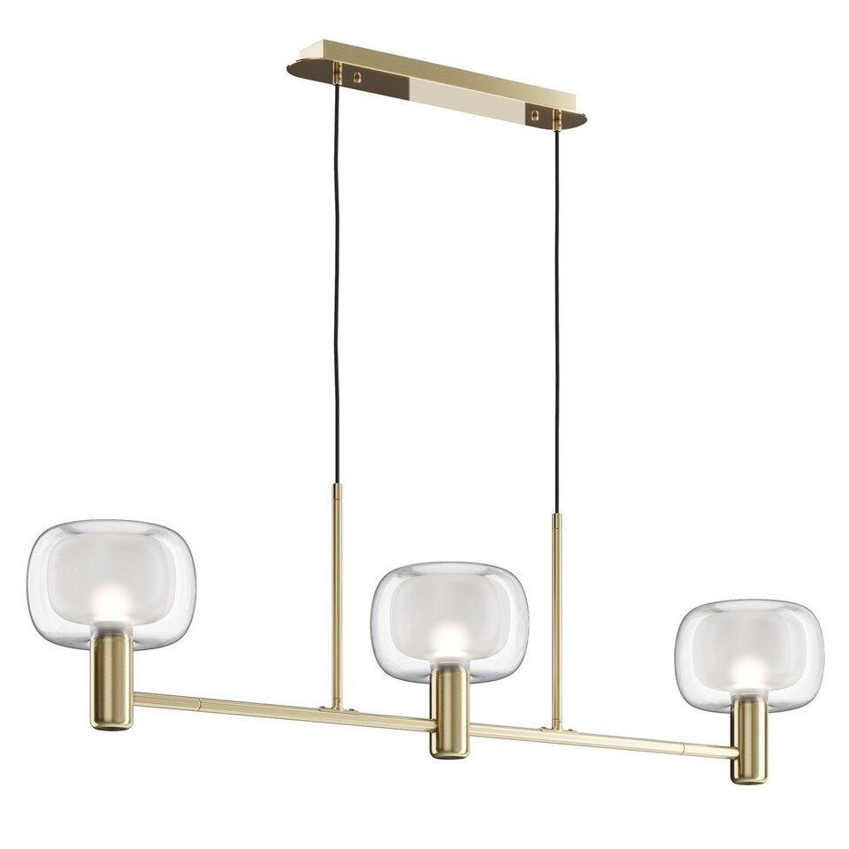 image 1 of Maytoni Vision Modern 3 Light Bar Pendant Ceiling Light Gold E14