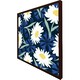 image 3 of Daisies on navy (Picutre Frame) White | XL