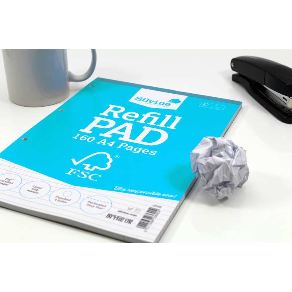 image 1 of A4 FSC Certified Silvine Refill Pad 160 Pages