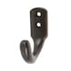 image 1 of Hammer & Tongs Single Coat Hook - W20mm x H55mm - Black | Black | Black | One Size