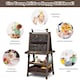 image 7 of COSTWAY 3 in 1 Kids Art Easel Double-Sided Blackboard Magnetic Whiteboard W/ Paper Roll