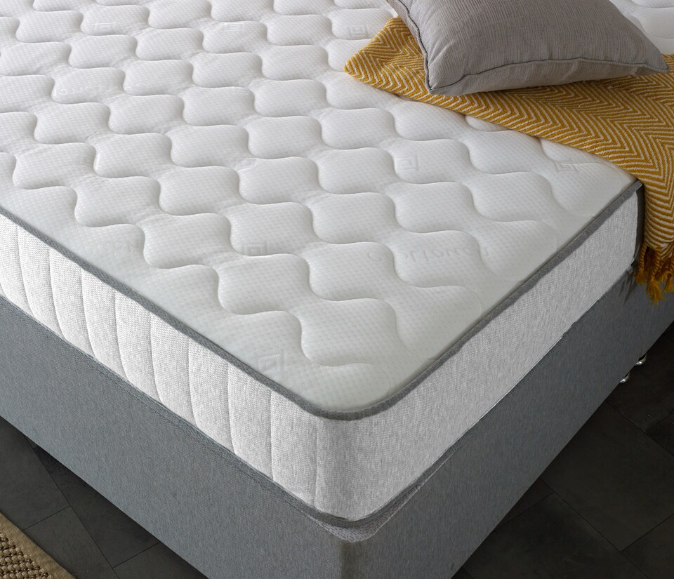 image 1 of Victoria White Castle Hybrid Mattress - Plush Comfort, Durable Design | White | Double