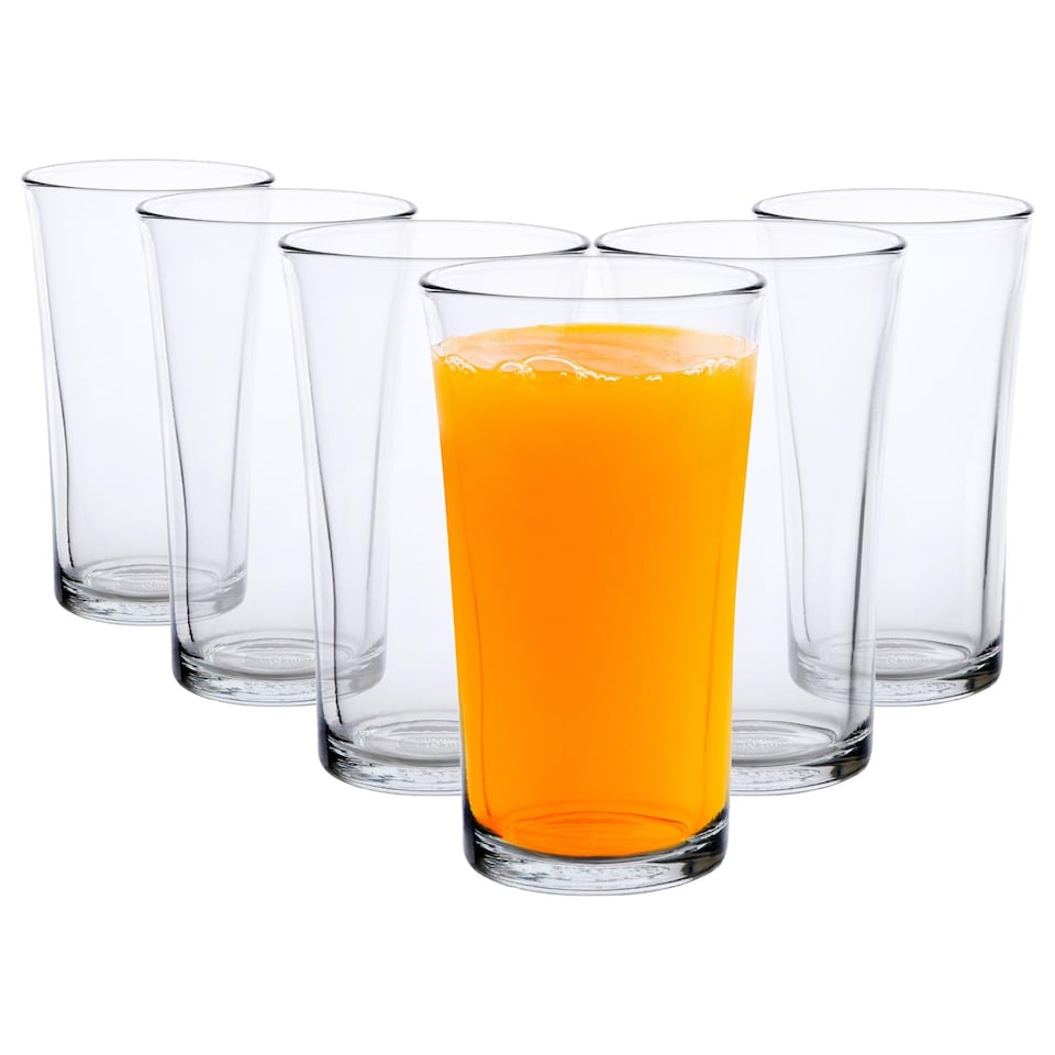 image 1 of Duralex Lys Highball Glasses - 280ml - Clear - Pack of Six | Clear | Clear