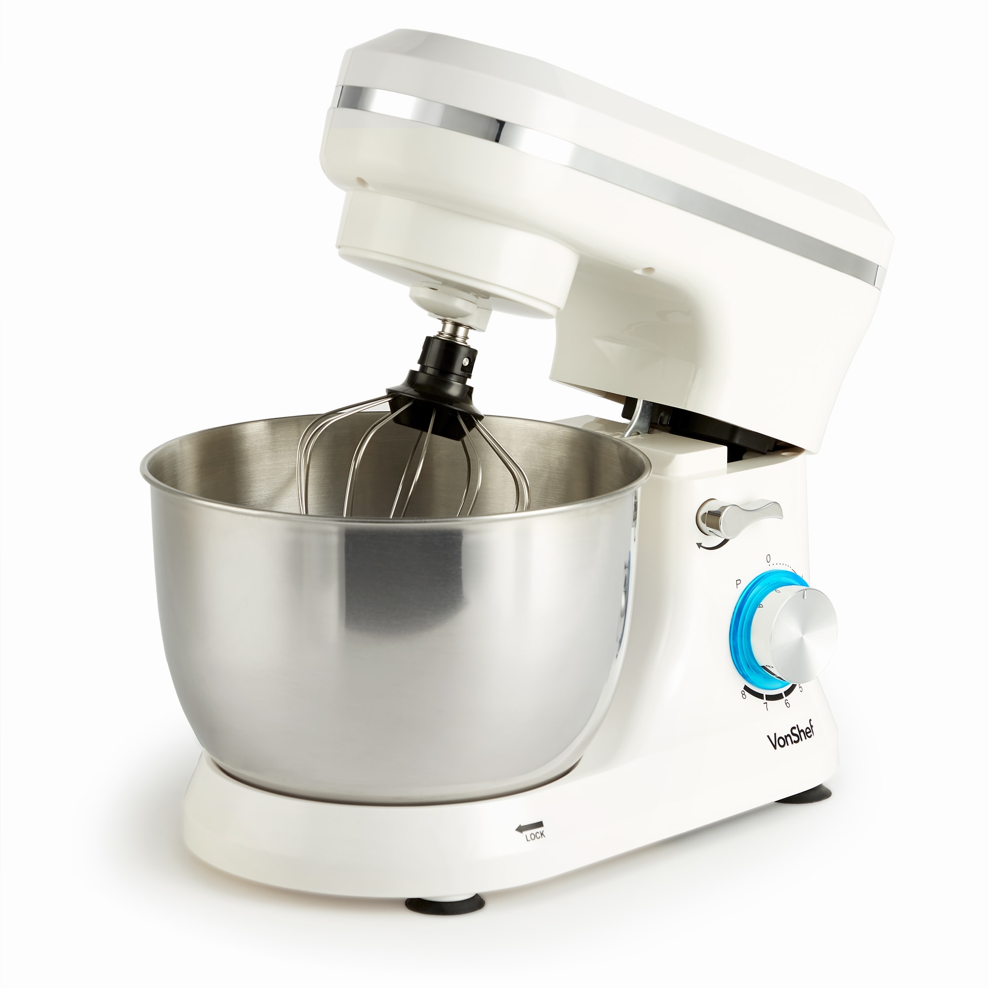 VonShef Stand Mixer 1000W, Electric Food Mixer and 4.5L Bowl