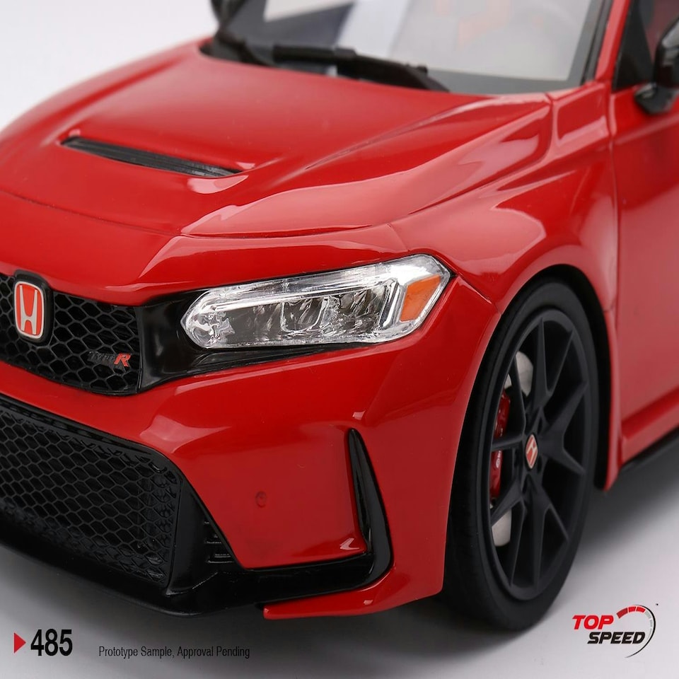 image 1 of Honda Civic Type R Rallye Red LHD 2023 1:18 Scale TSM TS0485