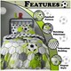 image 3 of VELVETIO Football Stamp Duvet Cover Set Easy Care Polycotton Kids Beddings Grey | Single