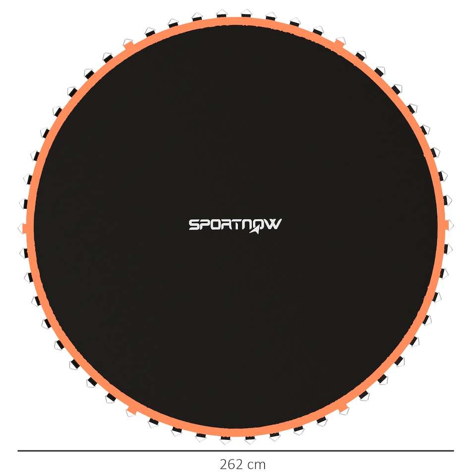 image 1 of SPORTNOW Trampoline Mat with 54 V-Hooks, for 10ft Trampoline, Orange