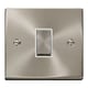 image 1 of SE HOME Satin Brushed Chrome 10A 1 Gang 2 Way Ingot Light Switch | Chrome | Satin Chrome