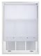image 4 of FURNISHED Roller Blinds Daylight Square Eyelet Light Filtering Easy Fit Trimmable Window Shade | White | White