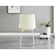 image 4 of Furniturebox 2x Pesaro Cream Velvet Silver Leg Luxury Dining Chairs