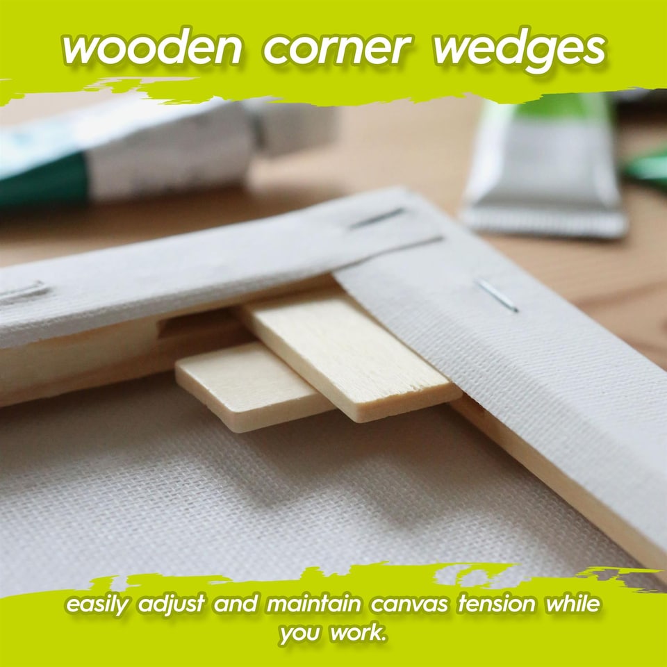 image 1 of Fax Potato Stretched Canvas with Wooden Wedges - 12" x 16" - Pack of 10