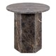 image 2 of Naxos Round Side Table In Marron Marble