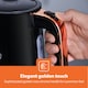 image 9 of 1.7L Illuminating Electric Kettle 3000W Rapid Boil Cordless Jug Kettle | Black, Aurora Collection