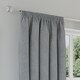 image 3 of Enhanced Living Dallas 100% Blackout Thermal Grey Curtains with 3" Tape Top Header (PAIR) - 46x90 inch (117x229cm)