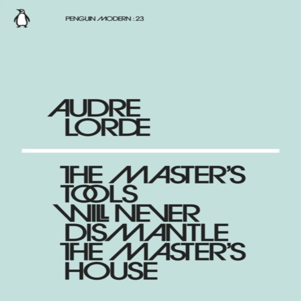 The Master's Tools Will Never Dismantle The Master's House