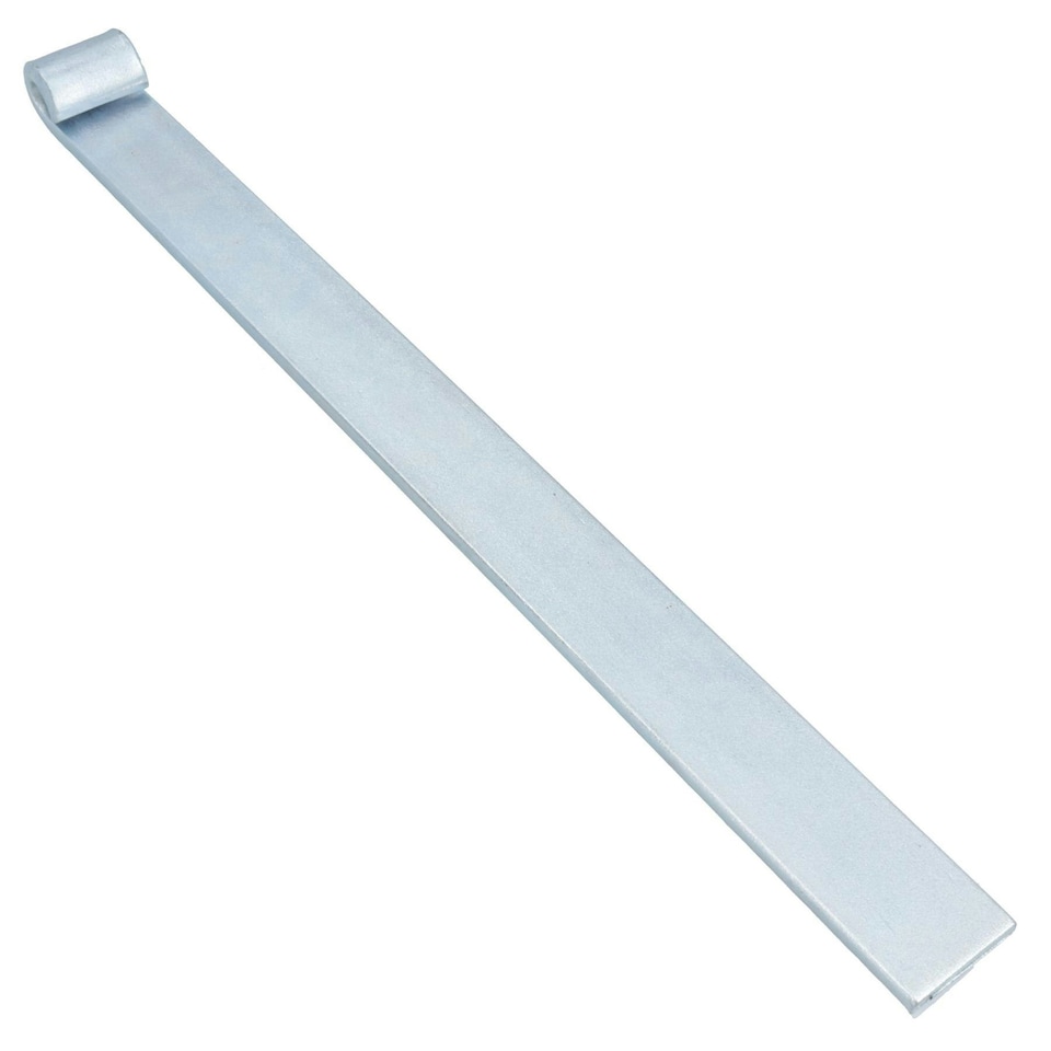 image 1 of HD Strap Tailgate Straight Hinge for 12.5mm Pins 460mm Long Zinc Plated 10pc Silver