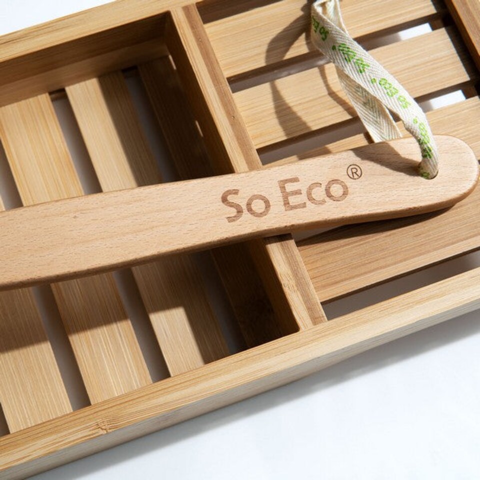 image 1 of So Eco Long Handle Shower Pouf