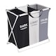 image 1 of 3 Large Compartment Collapsible Laundry Basket, Waterproof Laundry Hamper