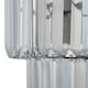 image 5 of Clint - Clear Acrylic Crystal Two Tier Easy Fit Pendant Shade | Clear | Chrome | Medium | 1