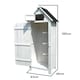 image 6 of JSH Bideford Tall 180cm Wooden Garden Storage Shed Unit with Pitched Roof - White