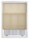 image 2 of FURNISHED Daylight Roller Blind Made to Measure with Chome Round Eyelets | Brown | Cappuccino | (W) 90cm x (L) 210cm