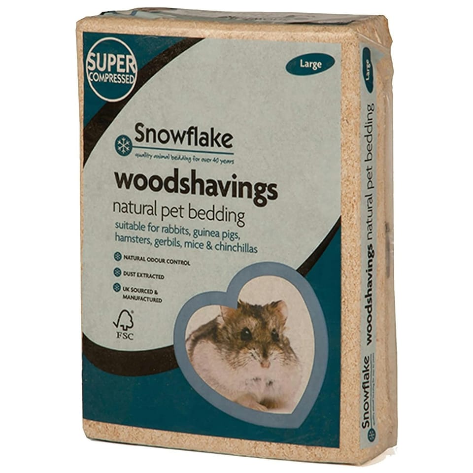 image 1 of 3kg (2 Bags) Dust Extracted Wood Shavings Odour Control Animal Pet Bedding For Rabbits, Mouse, Hamsters & Gerbil