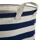 image 3 of Interiors by Premier Anchor Laundry Bag In Blue And White, Nautical-Themed Fabric Hamper With Rope Handles And Anchor Print Blue