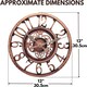 image 2 of Marco Paul 30cm Bronze Open Face Wall Clock Bronze