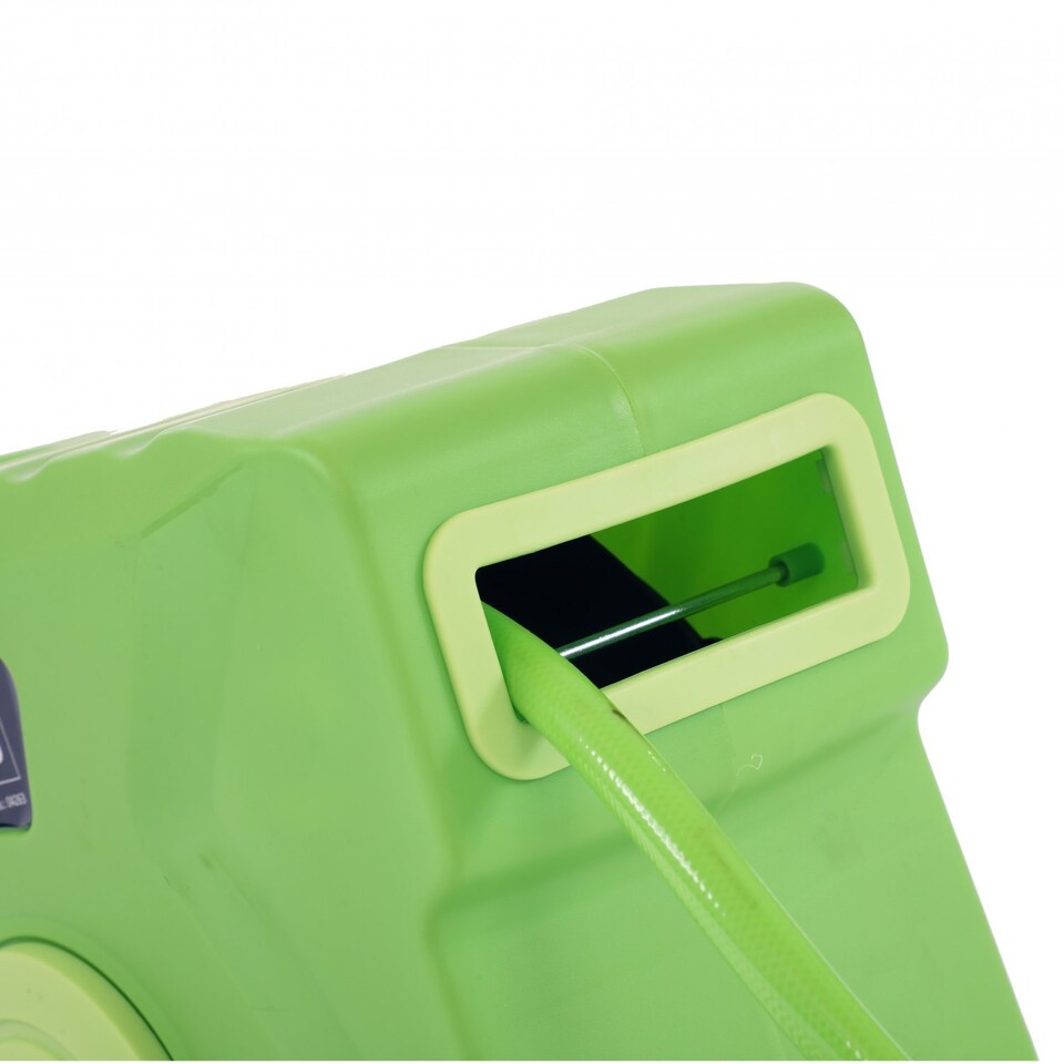 image 1 of Garden Retractable Wall Mounted Hose Compact Reel 20M | Green