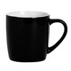 image 4 of Argon Tableware Coloured Coffee Mugs - 350ml - Black/White - Pack of 6 Multi