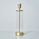 image 2 of ValueLights Contemporary Matt Gold And Clear Tube Table Lamp Base