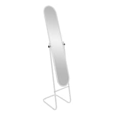 Harbour Housewares Round Full-Length Mirror - 153cm x 30cm - White | White | White