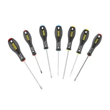 Stanley Hand Tools Fatmax Screwdriver Set, 7 Piece - Multi Colour - One Size