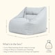 image 6 of Natalia Outdoor Woven Adults Bean Bag Armchair, Ready Filled Large Beanbag Grey | Grey | Grey | M | 1