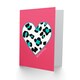 image 2 of Beautiful Pink Teal Leopard Quote Card