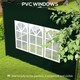 image 5 of Outsunny Gazebo Side Panels for 3x3(m) or 3x6m Gazebo Canopy, 2 Pack, White