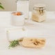 image 3 of The Just Slate Company Bee White Butter Dish