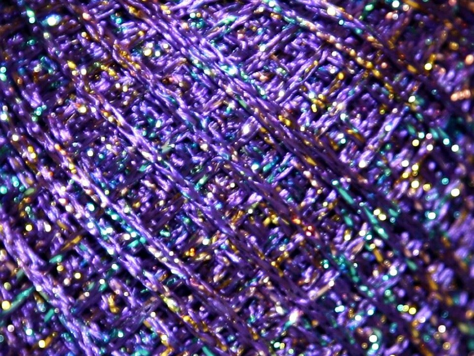 Minerva Purple Multi Gold Rush Glitter Thread, 80m per ball - per value pack of 8