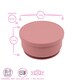 image 3 of Tiny Dining Baby Silicone Suction Bowl with Lid - Dusty Rose Pink