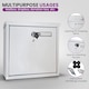 image 3 of FURNISHED Outdoor Wall Mounted Post Box Galvanized Steel | White | White