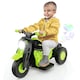 image 5 of COSTWAY 6V Kids Bubble Car Electric Motorcycle Green