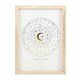 image 1 of Something Different Astrology Wheel Framed Print - Off White - One Size