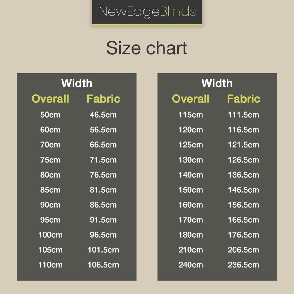 image 1 of 150cm Natural Straight Diamante Edge Border Roller Blind | Brown | Natural