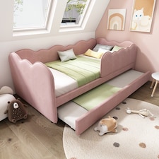 3ft Single Daybed Frame with Slatted Base, Multi-Functional Bed for Adults & Children