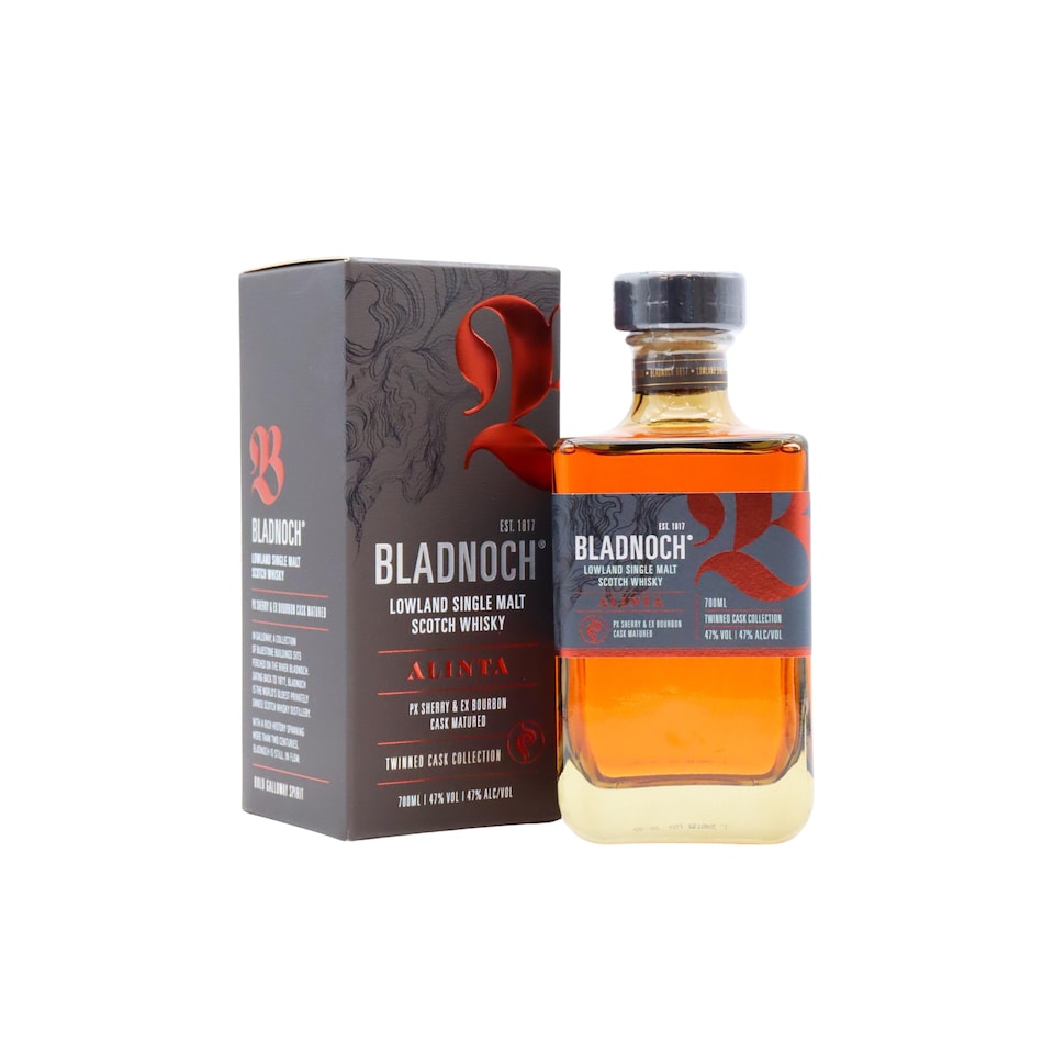 image 1 of Bladnoch - Alinta Lowland Single Malt Whisky | Multi | Smoky ice cream, delicate floral with sweet oak. Campfire smoke, almonds, raisins with a white chocolate body. Long with sweet smoke. | 1