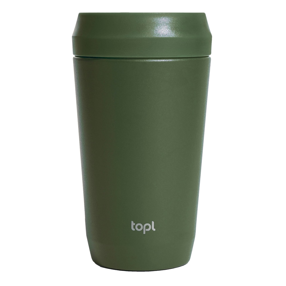 Topl Patented 360° Lid Recycled Stainless Steel 354ml Tumbler - Green - One Size